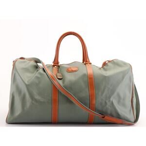 Vintage 1980s Valentino Garavani Genuine Leather Weekender Travel Duffle Bag